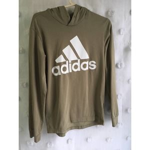 Men's Adidas Essentials Logo Unlined Cotton Blend Hoodie Size